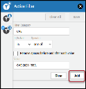 Active Filters - Add Button Location